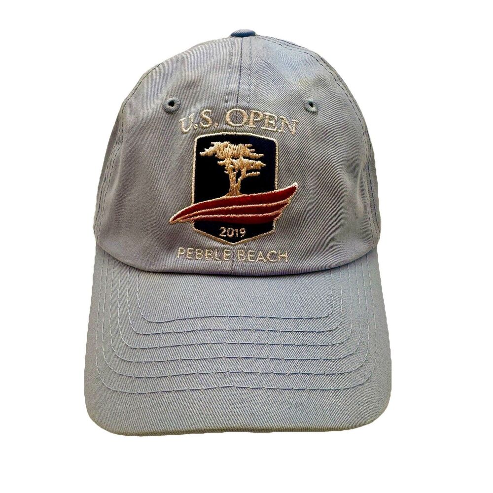 US Open 2019 Pebble Beach Hat USGA Strapback Golf Cap Blue Adjustable Dad Hat